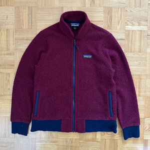 Patagonia Burgundy Fleece Zip-Up Hoodie